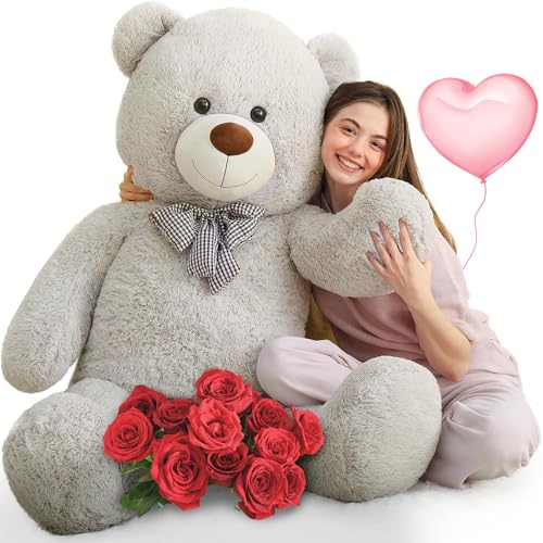 MorisMos 150cm Valentinstag Liebe Geschenke, 1.5m riesen Teddy XXXL, weich groß teddybär XXL, Kuscheltier XXL teddys Mädchen Freundin Frauen Mutter Kinder Partnerin Ehefrau von MorisMos