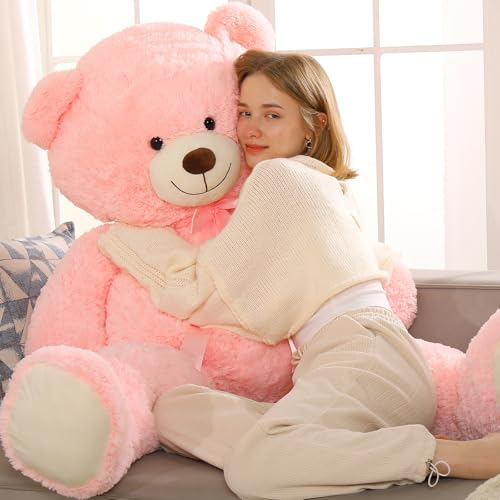 MorisMos 150cm riesen teddys plüschbär, großer teddybär XXL Kuscheltier, Weihnachten Geburtstag Geschenk-Rosa von MorisMos