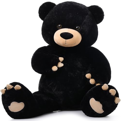 MorisMos 150cm riesen teddys plüschbär, großer teddybär XXL Kuscheltier, Weihnachten Geburtstag Geschenk-Schwarz von MorisMos