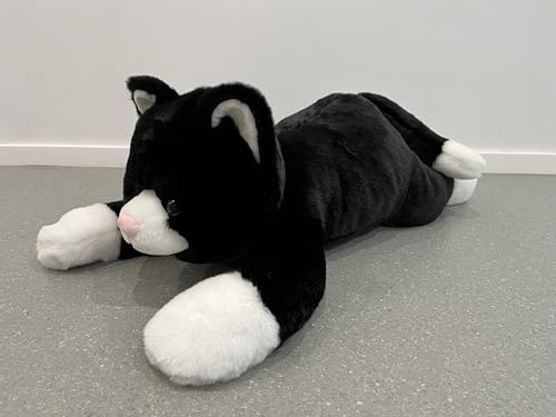 MorisMos 80cm lang schwarz Katze Kuscheltier XXL Kissen, Geburtstag Geschenk für Kinder Baby MorisMos 80cm lang schwarz Katze Kuscheltier XXL Kissen, Geburtstag Geschenk für Kinder Baby von MorisMos