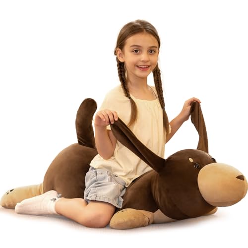 MorisMos 90cm lang Dacukel Hund Kuscheltier XXL Kissen, Geburtstag Geschenk für Kinder Baby von MorisMos