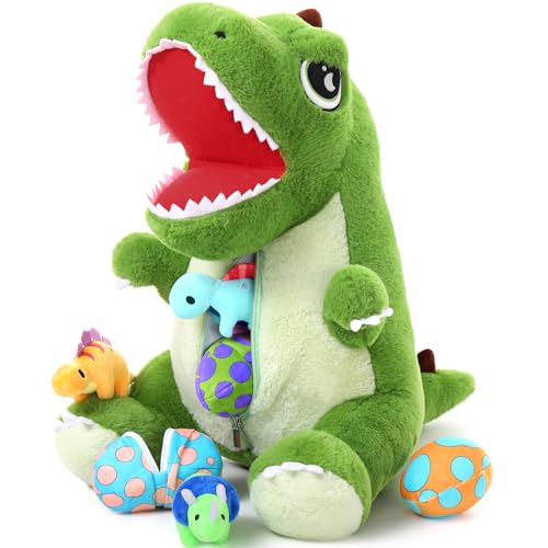 MorisMos Dino riesen Kuscheltier XXL,50cm Dinosaur Stofftier Plüschtier mit Baby im Bauch, Geburtstag Geschenk für Kinder Jungen MorisMos Dino riesen Kuscheltier XXL,50cm Dinosaur Stofftier Plüschtier mit Baby im Bauch, Geburtstag Geschenk für Kinder Jungen von MorisMos