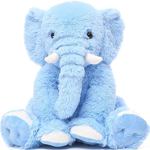 MorisMos Elefant Kuscheltier XXL,50cm groß Elefant Plüschtier Stofftier, Blau weich Spielzeug kuschelige Plüschel Puppe,Geburtstag Geschenk für Kinder, Baby, Mädchen und Jungen MorisMos Elefant Kuscheltier XXL,50cm groß Elefant Plüschtier Stofftier, Blau weich Spielzeug kuschelige Plüschel Puppe,Geburtstag Geschenk für Kinder, Baby, Mädchen und Jungen von MorisMos