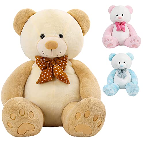 MorisMos Hell-braun Patchwork riesen Teddy,120cm Teddybär groß XXL, Kuscheltier XXL Bär Plüschbär Kuschelbär für Kinder Babys MorisMos Hell-braun Patchwork riesen Teddy,120cm Teddybär groß XXL, Kuscheltier XXL Bär Plüschbär Kuschelbär für Kinder Babys von MorisMos