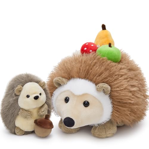 MorisMos Igel Plüschtier, Realistischer Igel Teddy mit Früchten, Kuscheliges Flauschiges Plüschtier Set, Kawaii Stofftier Geschenk für Kinder Freundin Geburtstag Deko MorisMos Igel Plüschtier, Realistischer Igel Teddy mit Früchten, Kuscheliges Flauschiges Plüschtier Set, Kawaii Stofftier Geschenk für Kinder Freundin Geburtstag Deko von MorisMos
