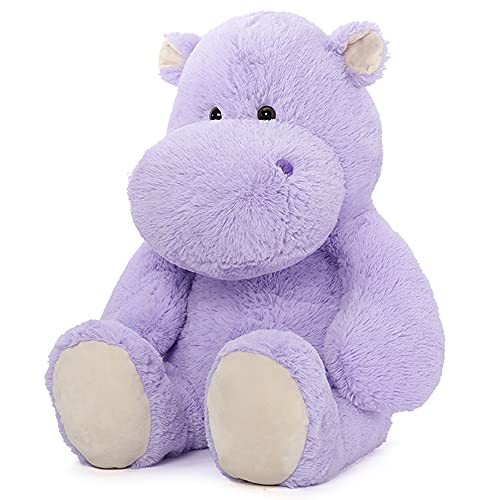 MorisMos Jumbo Plüsch Nilpferd Hippo, großes Flusspferd Kuscheltier XXL, 90cm Riesen Nilpferd Plüschtier Stofftier Spielzeug, Geschenk Kinder Mädchen von MorisMos