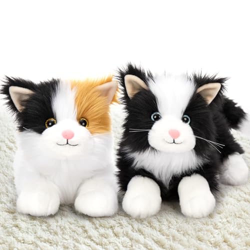 MorisMos süß 2 stücke Katze Kuscheltier Set, weich Kawaii 45cm Plüschkatze,deko Puppe Katze stofftier plüschtier, Catteddy Geschenk Kinder Baby-B MorisMos süß 2 stücke Katze Kuscheltier Set, weich Kawaii 45cm Plüschkatze,deko Puppe Katze stofftier plüschtier, Catteddy Geschenk Kinder Baby-B von MorisMos