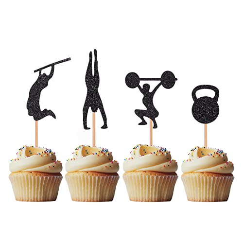 Morndew 24 Stück Gym Workout Cupcake Topper mit Glitzer Gewichtheben Tauchen Horizontale Bar Kugelhanteln Bodybuilding für Fitness Mottoparty Geburtstag Party Babyparty Hochzeit Party Dekorationen Morndew 24 Stück Gym Workout Cupcake Topper mit Glitzer Gewichtheben Tauchen Horizontale Bar Kugelhanteln Bodybuilding für Fitness Mottoparty Geburtstag Party Babyparty Hochzeit Party Dekorationen von Morndew