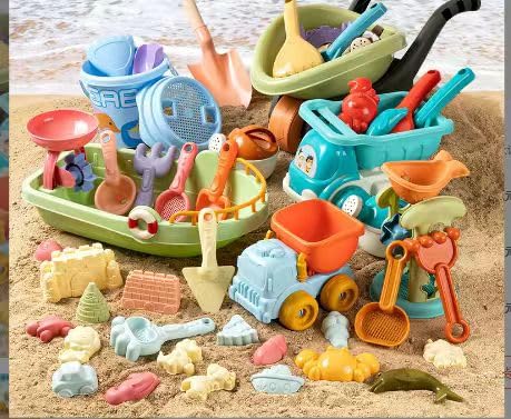 26-Piece Fold & Go Beach Set: Collapsible Bucket, Wave Boat + Extra-Large Mesh Bag for Sand & Splash Adventures 26-Piece Fold & Go Beach Set: Collapsible Bucket, Wave Boat + Extra-Large Mesh Bag for Sand & Splash Adventures von Mornly
