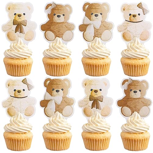 Morofme Bär Cupcake Toppers 48pcs Bär Baby Dusche Kuchen Toppers Wir können bärig warten Kuchen Cupcake Topper Dekoration für Bär Thema Geburtstag Baby Dusche Geschlecht Reveal Party Supplies Morofme Bär Cupcake Toppers 48pcs Bär Baby Dusche Kuchen Toppers Wir können bärig warten Kuchen Cupcake Topper Dekoration für Bär Thema Geburtstag Baby Dusche Geschlecht Reveal Party Supplies von Morofme