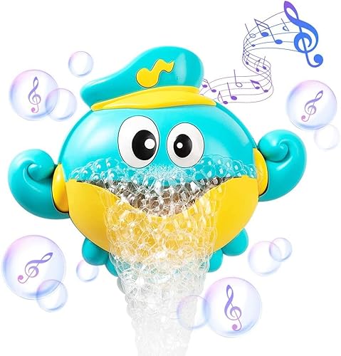 Morofme Octopus Badespielzeug Seifenblasenbad für die Badewanne mit Musik 1000+ Blasen pro Minute Kinder Badespielzeug Wasserspielzeug Geschenke für Kleinkinder im Alter von 1 2 3 4 5 6 Jahren von Morofme