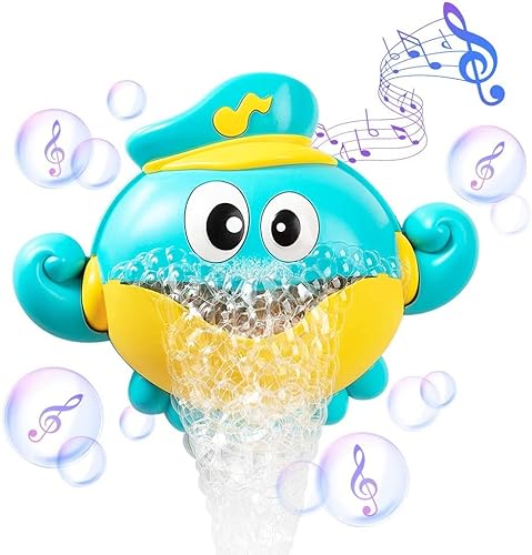 Morofme Octopus Badespielzeug Seifenblasenbad für die Badewanne mit Musik 1000+ Blasen pro Minute Kinder Badespielzeug Wasserspielzeug Geschenke für Kleinkinder im Alter von 1 2 3 4 5 6 Jahren von Morofme