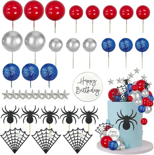 Morofme Spinne Kuchen Topper Spinne Web Kuchen Dekorationen Spinne Thema Kuchen Dekor Glitter Spinne Happy Birthday Toppers Sterne Rot Silber Blau Kugeln Cupcake Topper für Jungen Männer Baby Dusche P Morofme Spinne Kuchen Topper Spinne Web Kuchen Dekorationen Spinne Thema Kuchen Dekor Glitter Spinne Happy Birthday Toppers Sterne Rot Silber Blau Kugeln Cupcake Topper für Jungen Männer Baby Dusche P von Morofme
