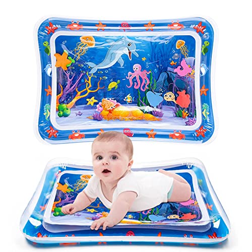 Morofme TummyTime Wassermatte Baby Spielzeug für 3 6 9 bis 24 Monate Kinder Wasserspielmatte Bauchlage Spielzeug und Sensorische Montessori Wasse Matte von Morofme