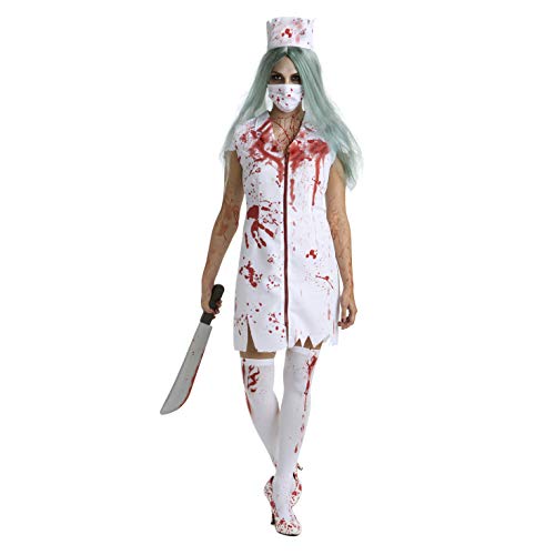 Morph Zombie Krankenschwester Kostüm, Blutige Krankenschwester Verkleidung für Halloween und Partys, L Morph Zombie Krankenschwester Kostüm, Blutige Krankenschwester Verkleidung für Halloween und Partys, L von Morph