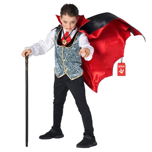 Markenname Kinderkostüm Vampir, Perfekt für Halloween, Gruseliges Design für Jungen und Mädchen, 12-14 Jahre von Morph