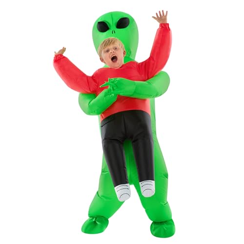 Morph Alien Kostüm Kinder, Aufblasbares Kostüm Kinder Alien Entführte, Huckepack, Halloween, Karneval & Mottopartys Morph Alien Kostüm Kinder, Aufblasbares Kostüm Kinder Alien Entführte, Huckepack, Halloween, Karneval & Mottopartys von Morph