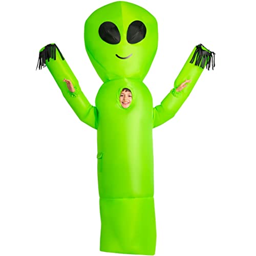 Morph Aufblasbares Alien Kostüm für Kinder, Perfekt für Halloween, Lustiges Kostüm für Karneval, Einheitsgröße von Morph