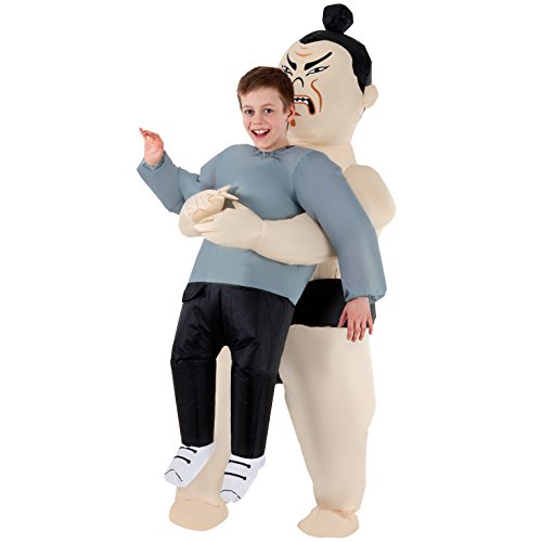 Morph Aufblasbares Sumoringer Kostüm für Kinder, lustiges Faschingskostüm für Jungen und Mädchen - Einheitsgröße von Morph