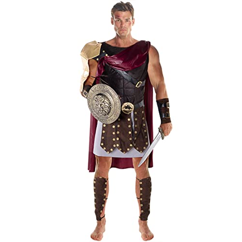 Morph Kostüm Römische Herren Legionär, Gladiator Herren, spartanische Verkleidung, Herren, Karneval, Herren, Halloween, Größe XL von Morph