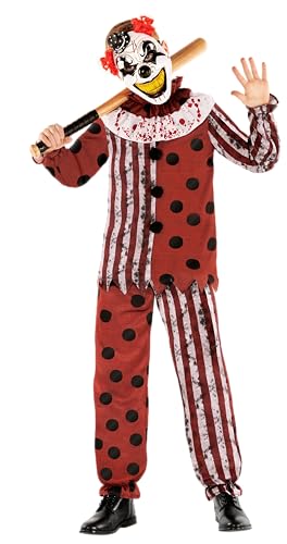 Morph Clown Kostüme für Kinder, Halloween Kostüm Kinder Clown, Horrorclownkostüm Kinder, Kinder Kostüm Clown, Clown Kostüm Jungen Größe S Morph Clown Kostüme für Kinder, Halloween Kostüm Kinder Clown, Horrorclownkostüm Kinder, Kinder Kostüm Clown, Clown Kostüm Jungen Größe S von Morph