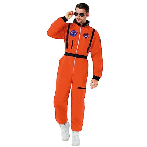 Morph Astronauten Kostüm Orange, Raumanzug für Erwachsene, Perfekt für Partys und Karneval, L Morph Astronauten Kostüm Orange, Raumanzug für Erwachsene, Perfekt für Partys und Karneval, L von Morph