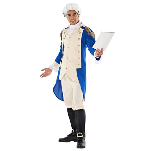 Morph George Washington Kostüm, George Kostüm, Präsident Kostüm, Karneval Kostüm Herren - XL von Morph