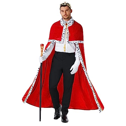 Morph Costumes König Kostüm für Erwachsene, Prinz Umhang, Perfekt für Karneval und Halloween, Einheitsgröße von Morph