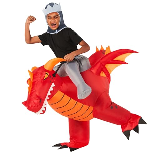 Morph Costumes Drachenkostüm für Kinder, Fasching und Halloween, Fantasievolles Kostüm für Jungen, Einheitsgröße von Morph