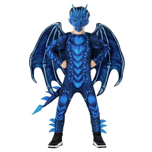 Morph Costumes Kinderkostüm Drache, Fasching und Halloween, Drachenkostüm für Jungen, Fantasie Verkleidung, XL Morph Costumes Kinderkostüm Drache, Fasching und Halloween, Drachenkostüm für Jungen, Fantasie Verkleidung, XL von Morph