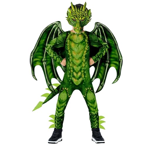 Morph Costumes Drachenkostüm für Kinder, Fasching und Halloween, Jungen Drachenkostüm, Fantasie Verkleidung, XL Morph Costumes Drachenkostüm für Kinder, Fasching und Halloween, Jungen Drachenkostüm, Fantasie Verkleidung, XL von Morph