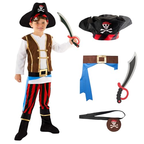 Morph Piratenkostüm Kinder Jungen, Pirat Kostüm Kinder Jungen, Kinder Piratenkostüm Junge, Piraten Kostüm Kinder, Piraten Kostüme Für Kinder, Piratenkostüme Kinder M von Morph