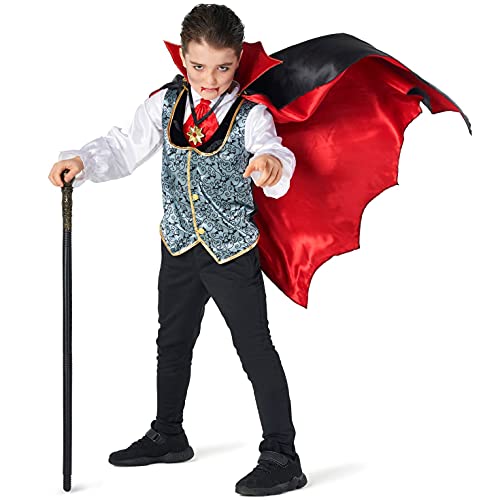 Markenname Kinderkostüm Vampir, Perfekt für Halloween, Gruseliges Design für Jungen und Mädchen, 7-9 Jahre von Morph
