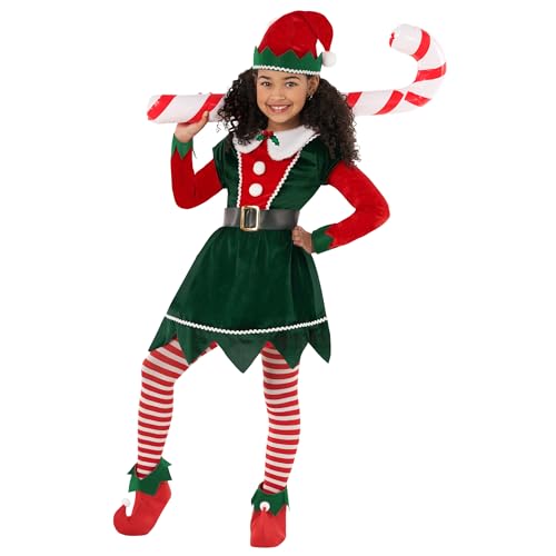 Morph Elfenkostüm Kinder Mädchen, Weihnachtselfen Kostüm Kinder, Weihnachts Kostüm Mädchen, Weihnachtswichtel Kostüm Kinder, Wichtel Kleid - S Morph Elfenkostüm Kinder Mädchen, Weihnachtselfen Kostüm Kinder, Weihnachts Kostüm Mädchen, Weihnachtswichtel Kostüm Kinder, Wichtel Kleid - S von Morph