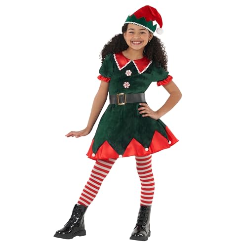 Morph Kostüm Elfen für Kinder Mädchen, Weihnachtself, Weihnachtskostüm, Wichtel Kleid, Perfekt für Weihnachten, 12-14 Jahre Morph Kostüm Elfen für Kinder Mädchen, Weihnachtself, Weihnachtskostüm, Wichtel Kleid, Perfekt für Weihnachten, 12-14 Jahre von Morph