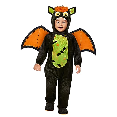 Morph Halloween Fledermaus Kostüm Kinder Halloween Kostüm Kinder Fledermaus Mädchen Fledermaus Kostüm Kinder Junge Halloween Kostüm Baby Fledermaus (1-2 Jahre) von Morph