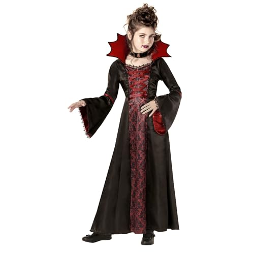 Morph Kostüm Vampir für Kinder Mädchen, Perfekt für Halloween, Gruseliges Vampirdesign, Ideal für Kostümpartys, M von Morph