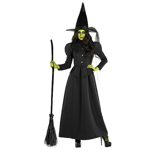 Morph Hexenkostüm für Damen, Gruseliges Halloween-Outfit, Perfekt für Fasching und Karneval, XXL von Morph