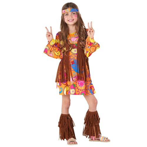 Morph Hippie Kostüm Mädchen, Hippie Kostüm Kinder Mädchen, Karneval Kostüm Hippie Kinder, Kinder Hippie Kostüm, Karneval Kostüm Mädchen, Kostüm Rockstar Mädchen, 70er Jahre Kostüm Kinder S von Morph