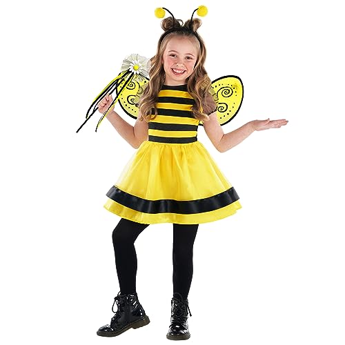 Morph Humblee Bee Kleid Kinder, Kostüm Biene Kleinkind, Bienenkostüm Kleinkind, Kleinkind Kostüm Biene, Kostüm Biene Größe 1-2 Jahre von Morph