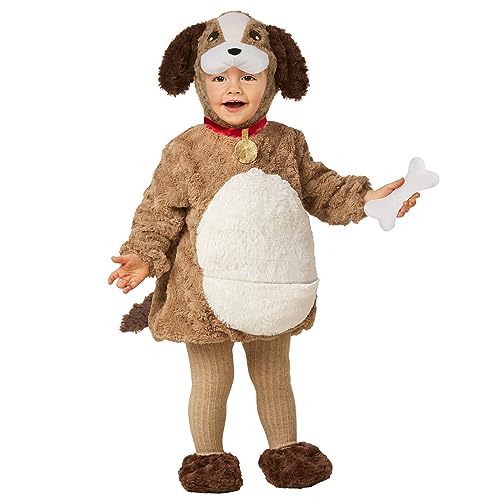 Morph Hundekostüm für Kinder, Hunde Kostüm Mädchen, Jungen Welpen Kostüm, Hunde Jumpsuit Kinder - 1-2 Jahre von Morph
