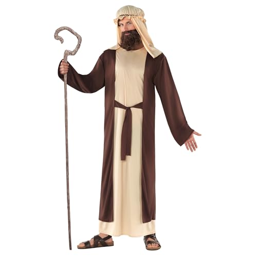 Morph Joseph Kostüm, Erwachsene, Krippenspiel Outfit, Maria und Josef Verkleidung, Jesus Kostüm für Themenveranstaltungen, L Morph Joseph Kostüm, Erwachsene, Krippenspiel Outfit, Maria und Josef Verkleidung, Jesus Kostüm für Themenveranstaltungen, L von Morph