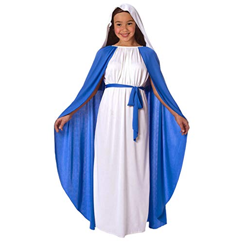 Morph Kostüm Jungfrau Maria Mädchen, Weihnachtskostüm für Mädchen, erhältlich in Größe M von Morph