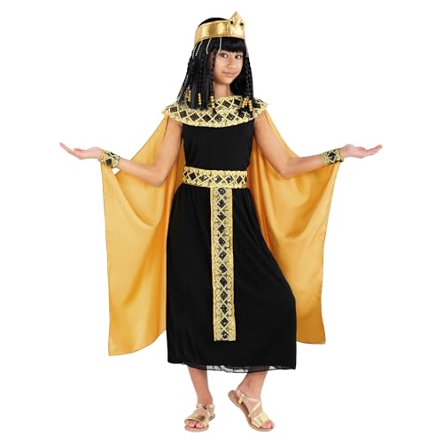 Morph Kleopatra Kostüm Kinder, Kleopatra Kostüm Mädchen - Cleopatra, Pharaonin, Ägypterin, Göttinnen Verkleidung, Für Halloween, Karneval & Fasching, L von Morph