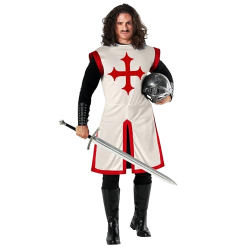 Morph Kreuzritter Kostüm, Ritterin, Tempelritter, Waffenrock Mittelalter Herren, Faschingskostüme Männer Ritter Morph Kreuzritter Kostüm, Ritterin, Tempelritter, Waffenrock Mittelalter Herren, Faschingskostüme Männer Ritter von Morph