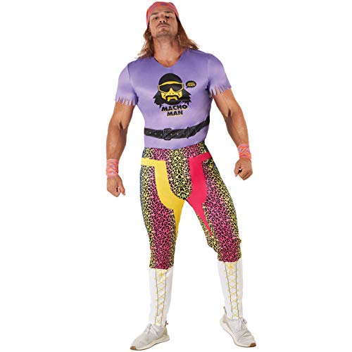 Morph Lizensiert Klassik Macho Man Kostüm, Macho Man Randy Savage Kostüm, WWE Kostüm, Wrestler Kostüm Herren, Wrestling Kostüm Herren L Morph Lizensiert Klassik Macho Man Kostüm, Macho Man Randy Savage Kostüm, WWE Kostüm, Wrestler Kostüm Herren, Wrestling Kostüm Herren L von Morph