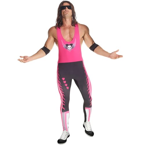 Morph Kostüm Bret Hitman Hart für Herren, WWE Wrestler, Perfekt für Karneval und Halloween, L Morph Kostüm Bret Hitman Hart für Herren, WWE Wrestler, Perfekt für Karneval und Halloween, L von Morph