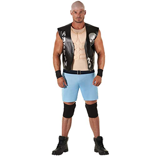 Morph Lizenziertes Klassisches WWE Stone Cold Steve Austin Kostüm, Wrestler Kostüm für Herren, Am Besten Gepaart Mit WWE Gürtel XL Morph Lizenziertes Klassisches WWE Stone Cold Steve Austin Kostüm, Wrestler Kostüm für Herren, Am Besten Gepaart Mit WWE Gürtel XL von Morph
