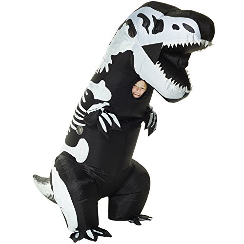Morph MCKGITS Aufblasbares Kostüm, T-Rex Skelett Kinder, Einheitsgröße von Morph