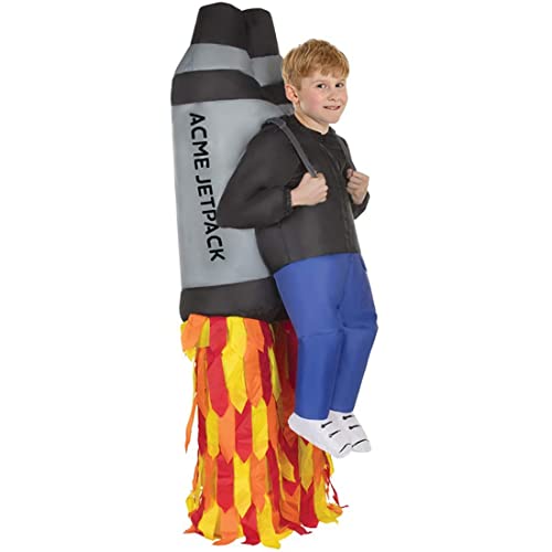 Morph Aufblasbares Raketen Kostüm für Kinder, lustiges Faschingskostüm für Jungen und Mädchen - Einheitsgröße von Morphsuits